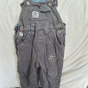 Pumpkin Patch Charcoal Overalls